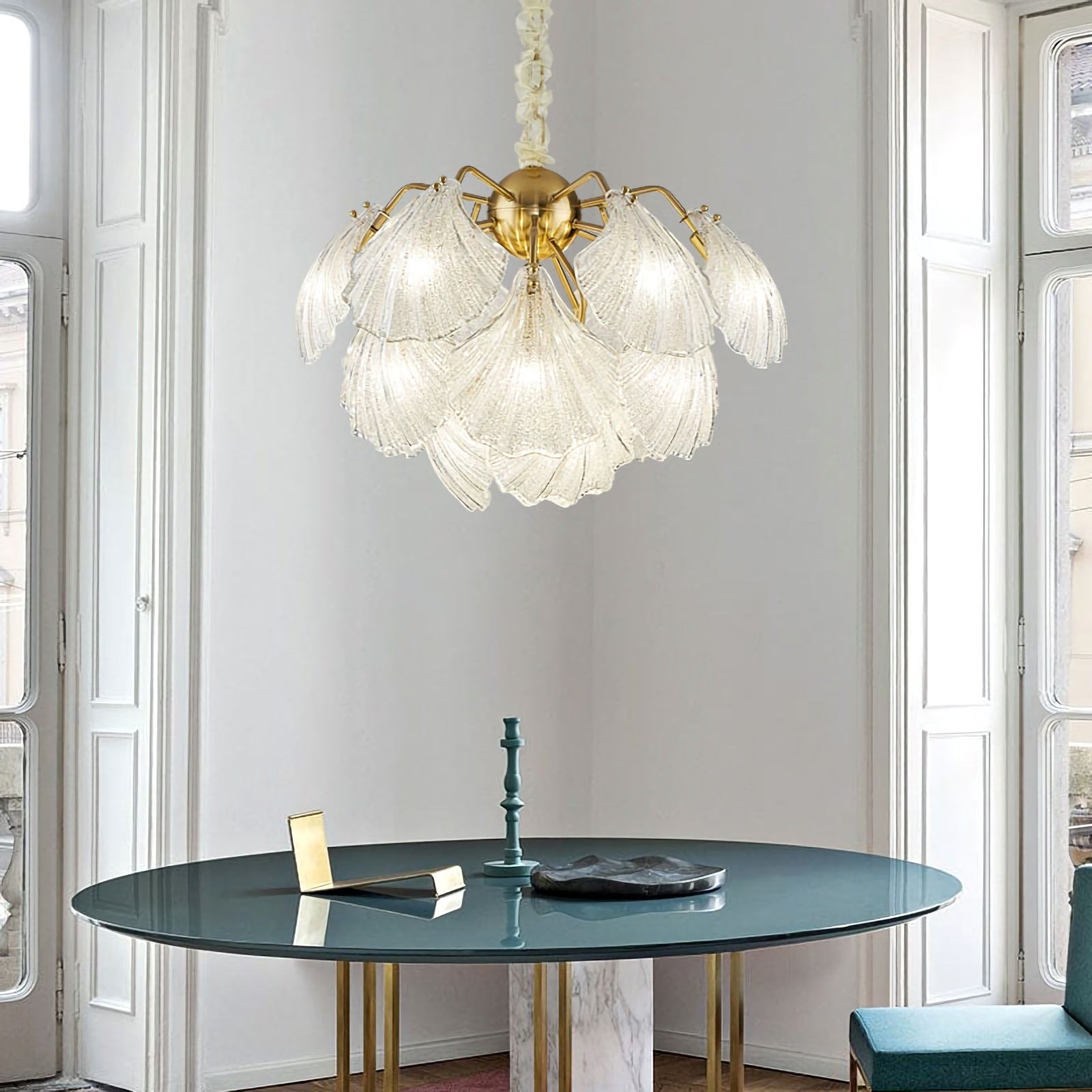 Geribbelde Shell-plafondlamp