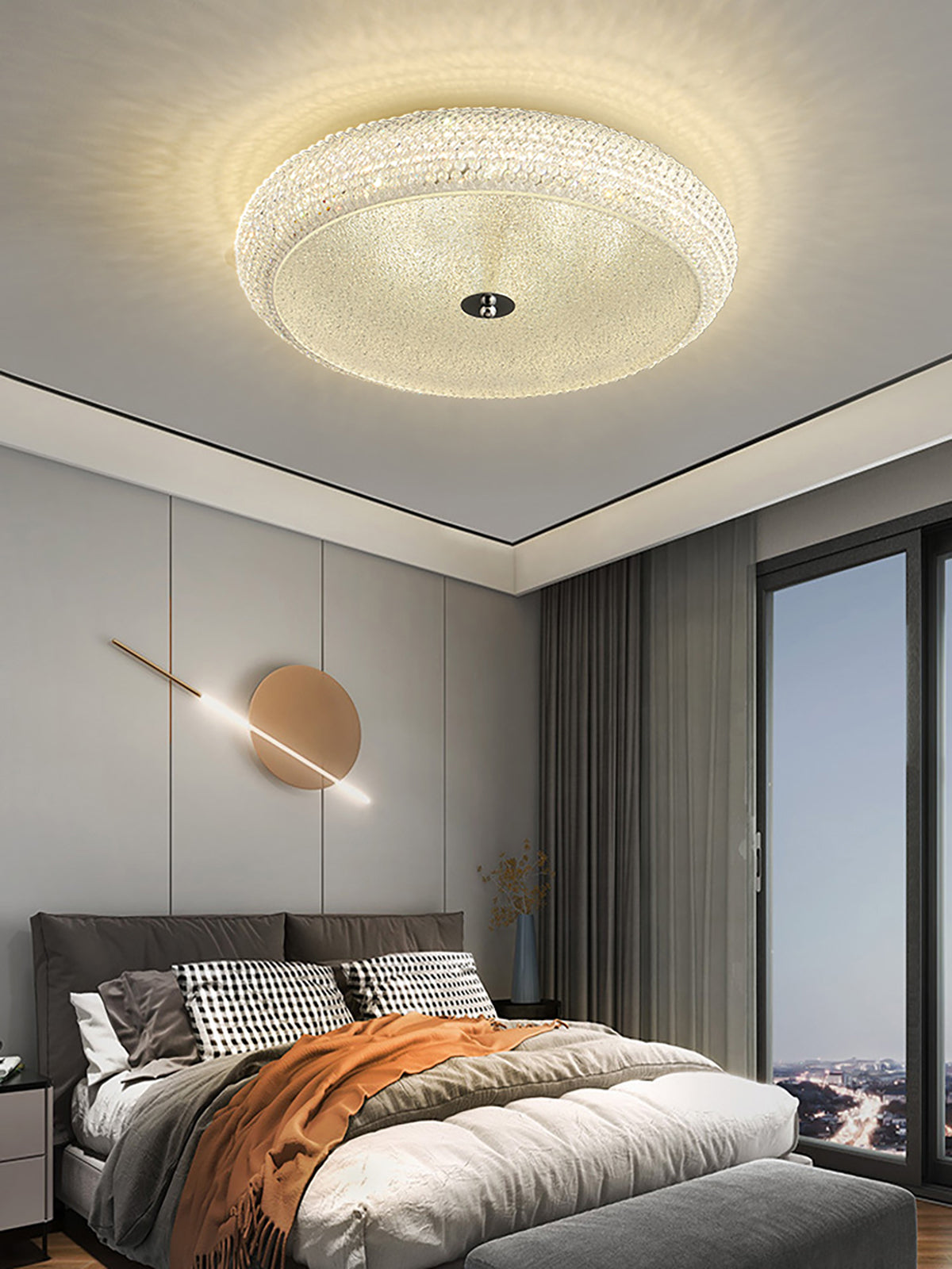 Kristallen plafondlamp