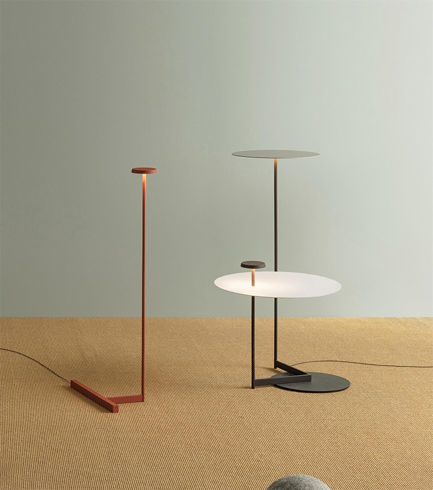 Platte vloerlamp