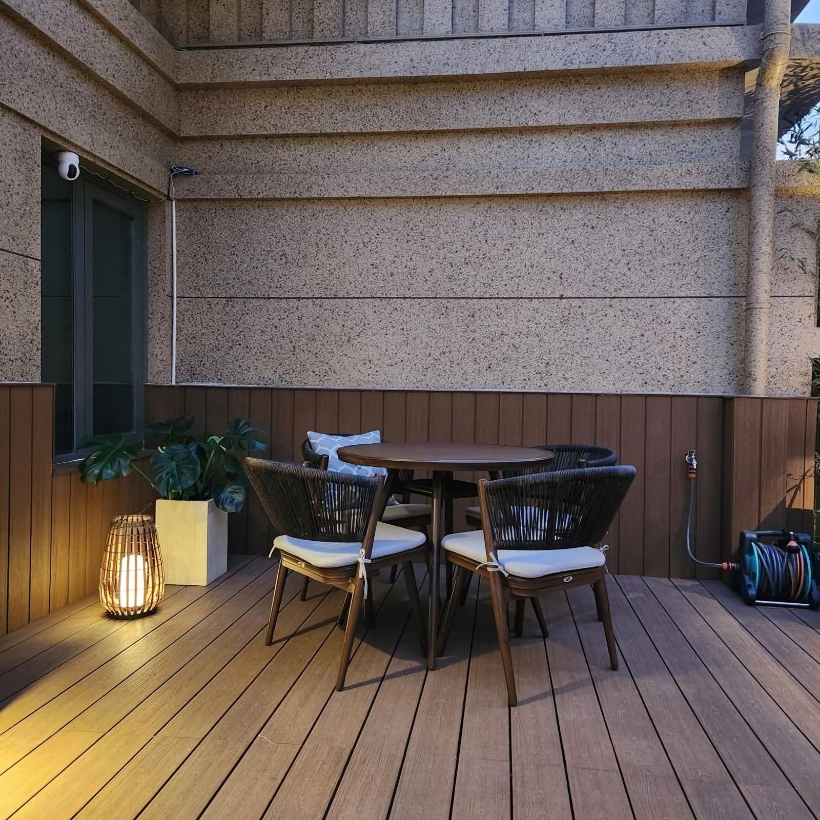 Tuin rotan vloerlamp