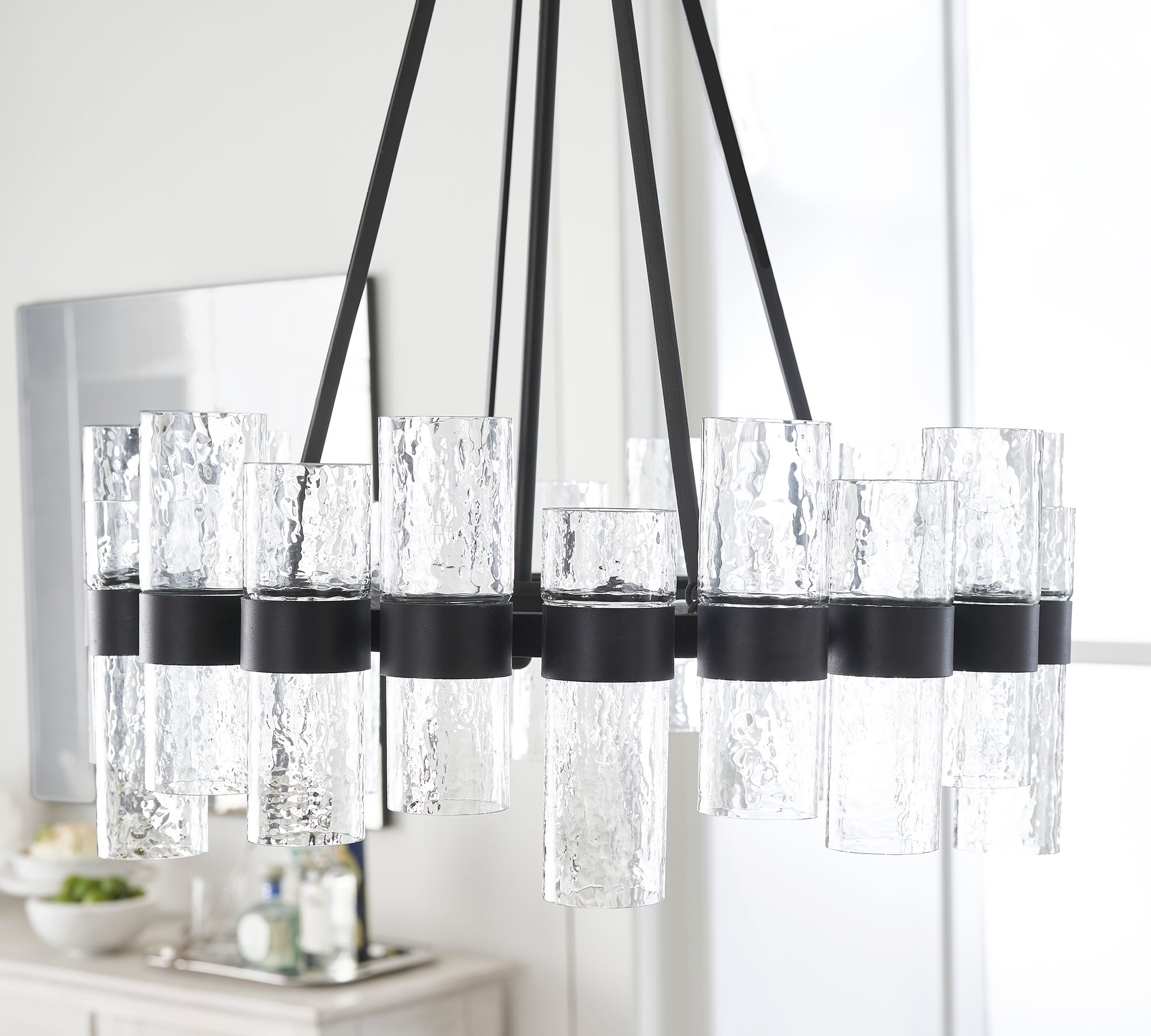 Hanglamp van gerecycled glas