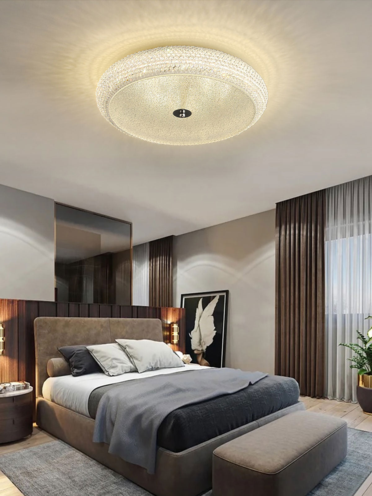 Kristallen plafondlamp