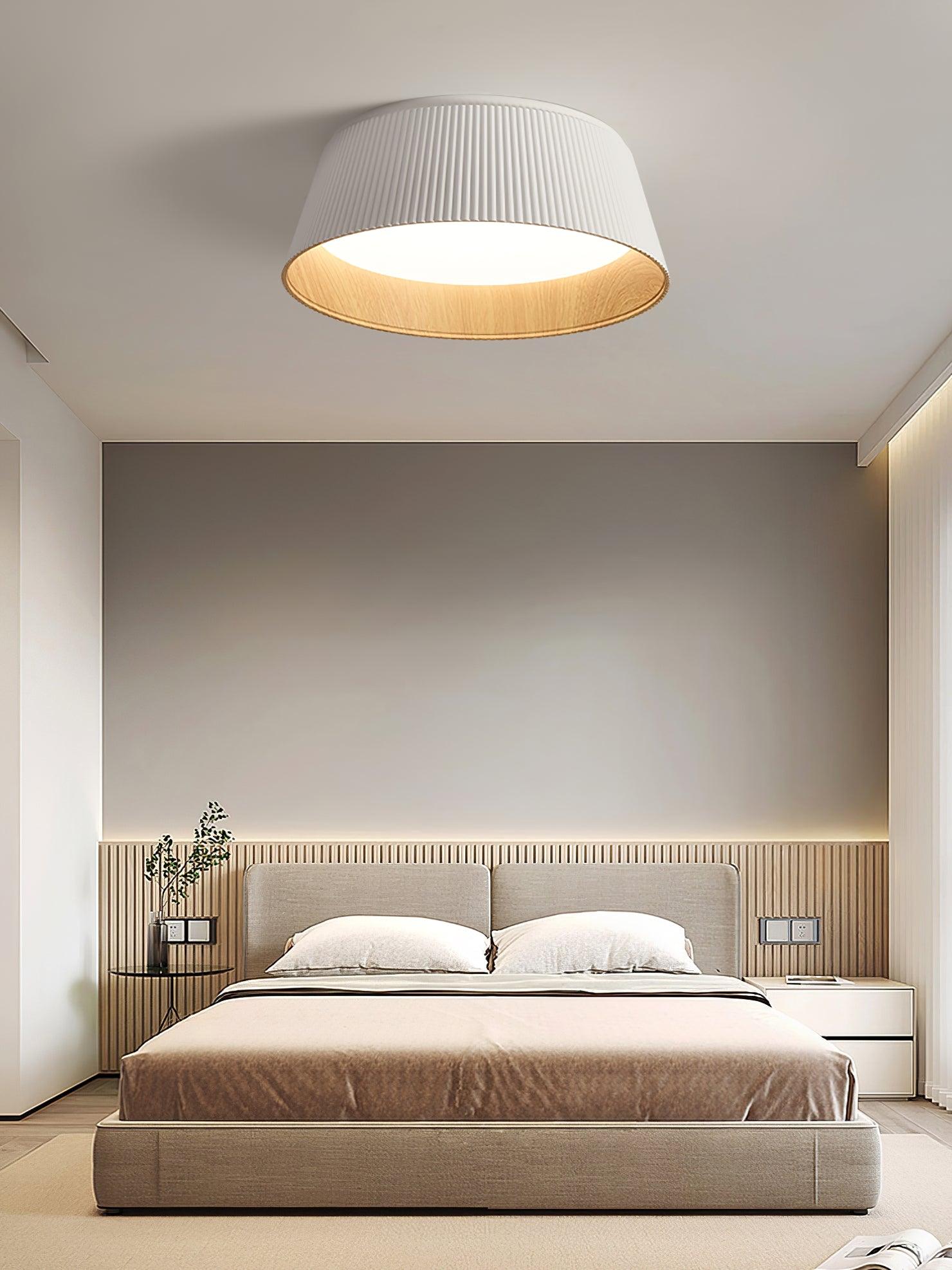 Geribbelde plafondlamp
