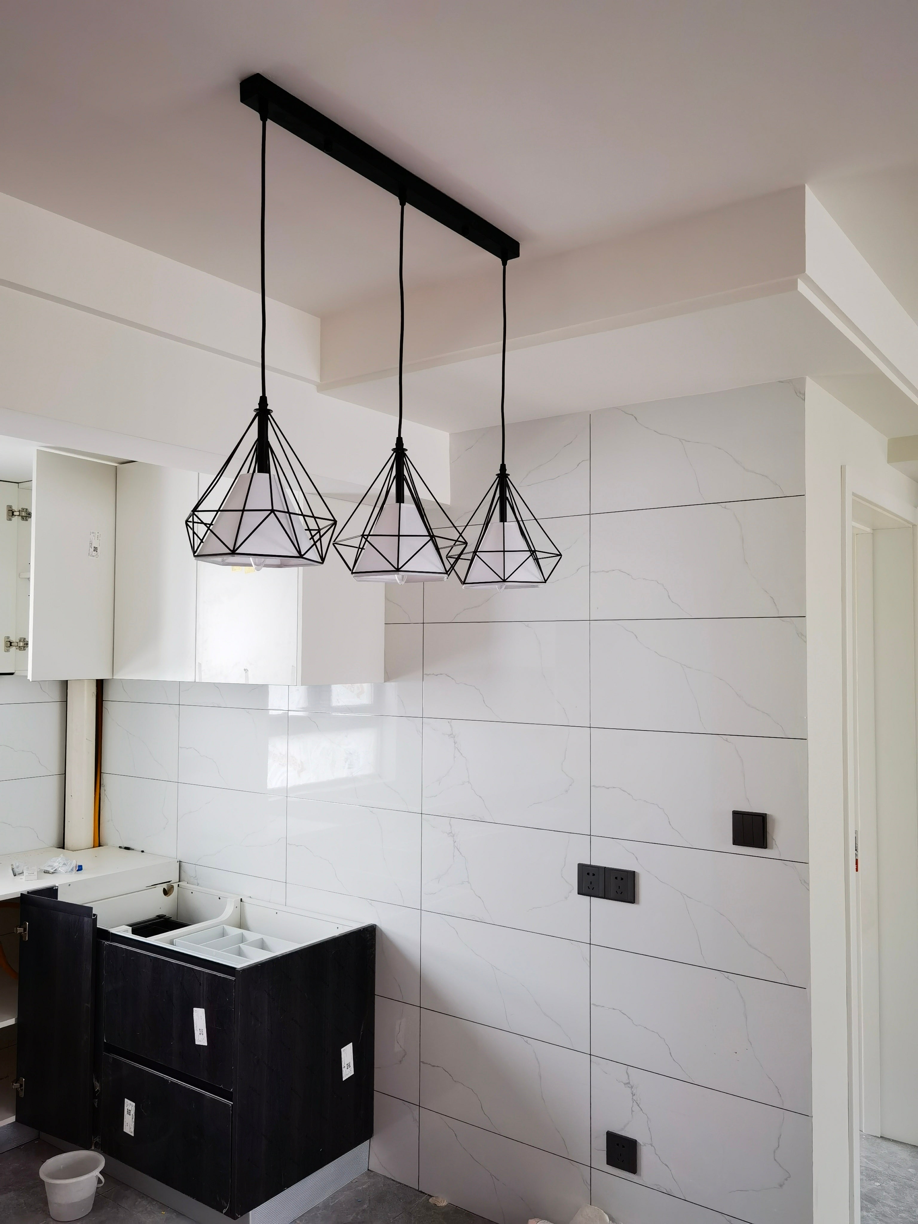 Diamanten kooi hanglamp