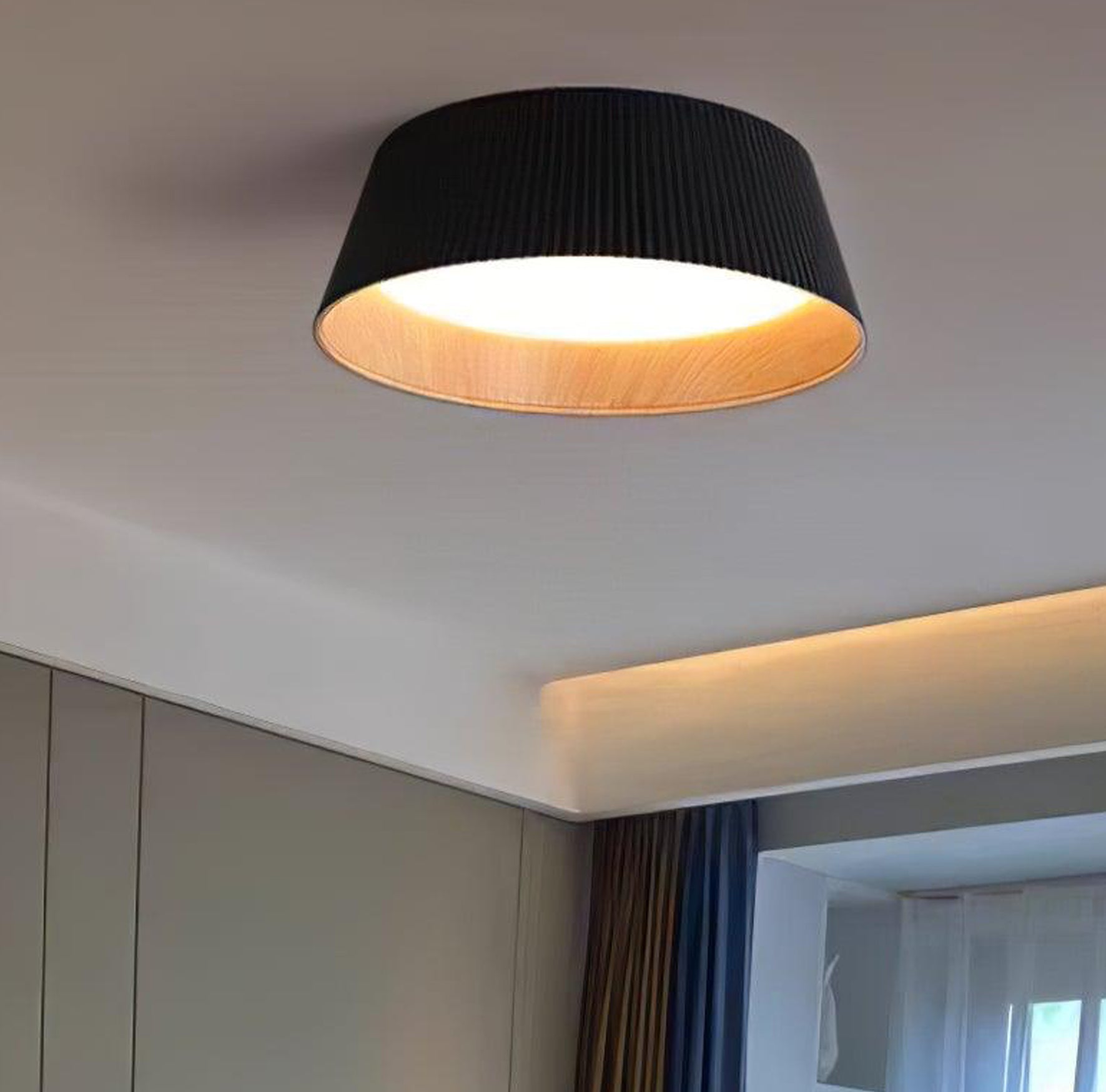 Geribbelde plafondlamp