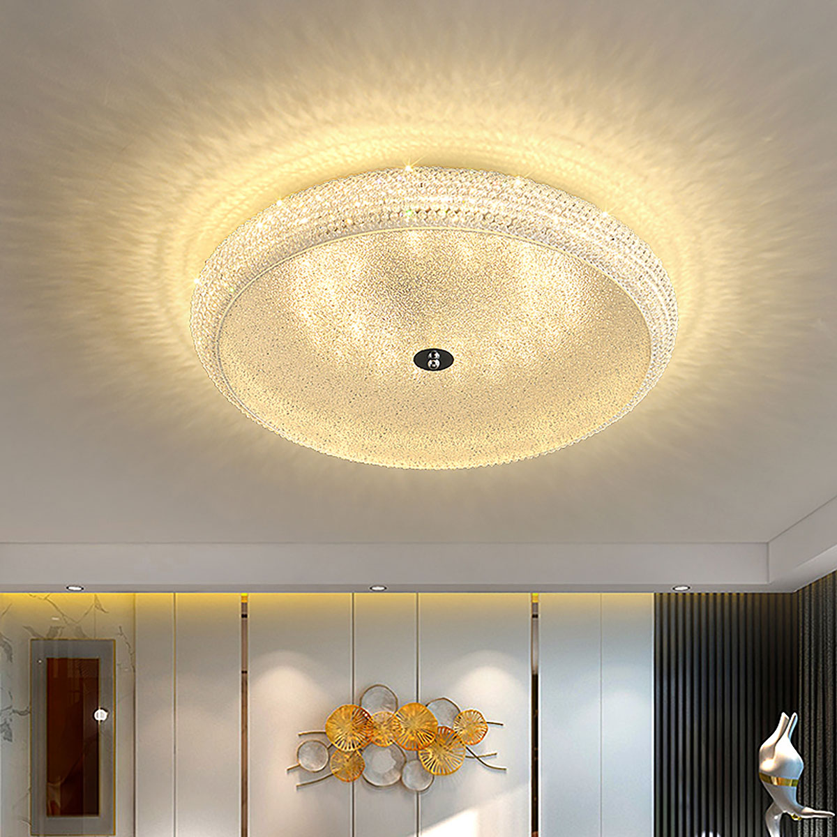 Kristallen plafondlamp