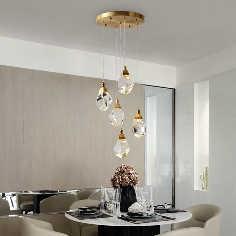 Luxe diamanten kristallen kroonluchter
