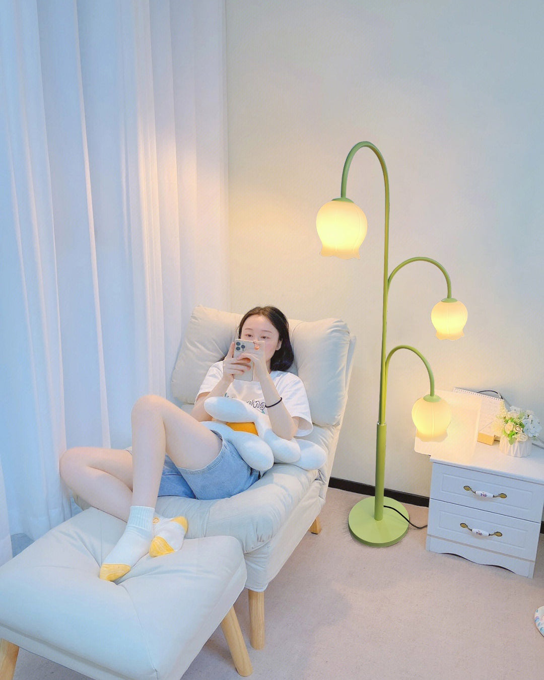 Bell Orchidee vloerlamp