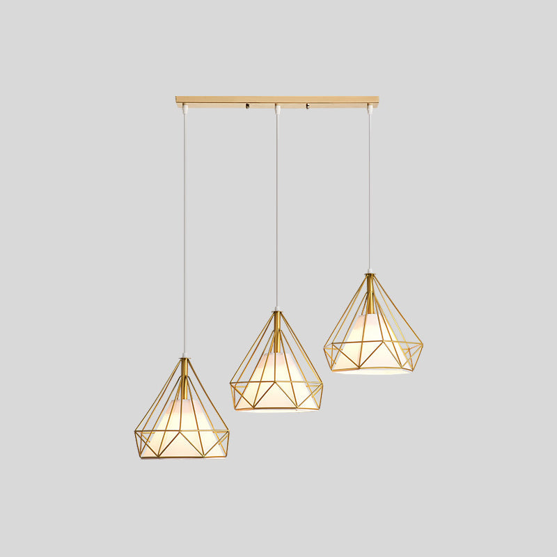 Diamanten kooi hanglamp