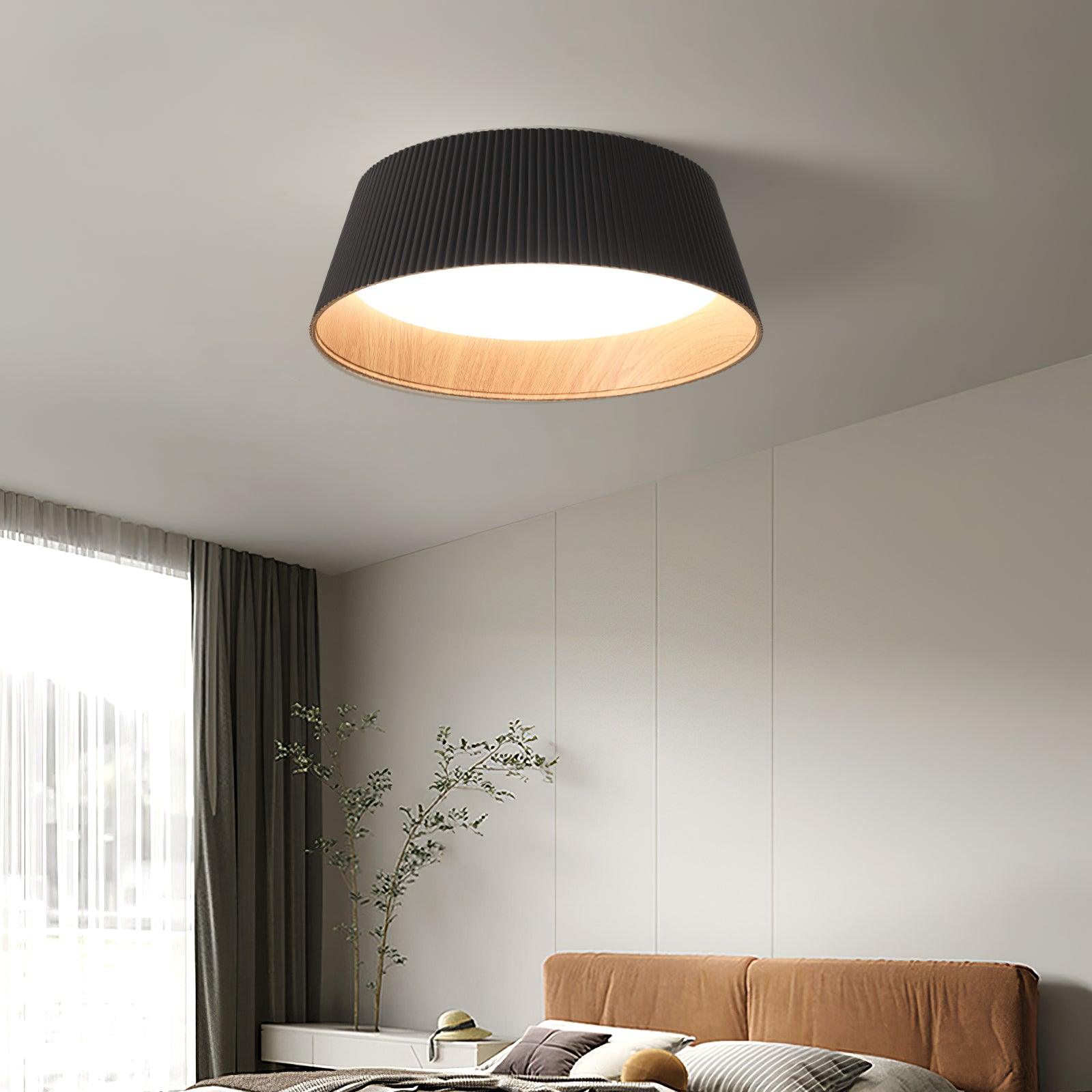 Geribbelde plafondlamp
