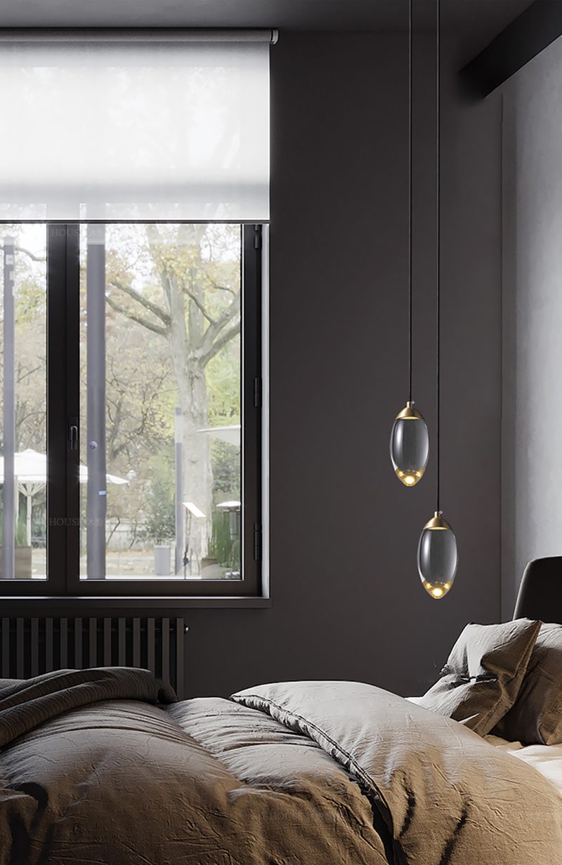 Messing kristallen hanglamp