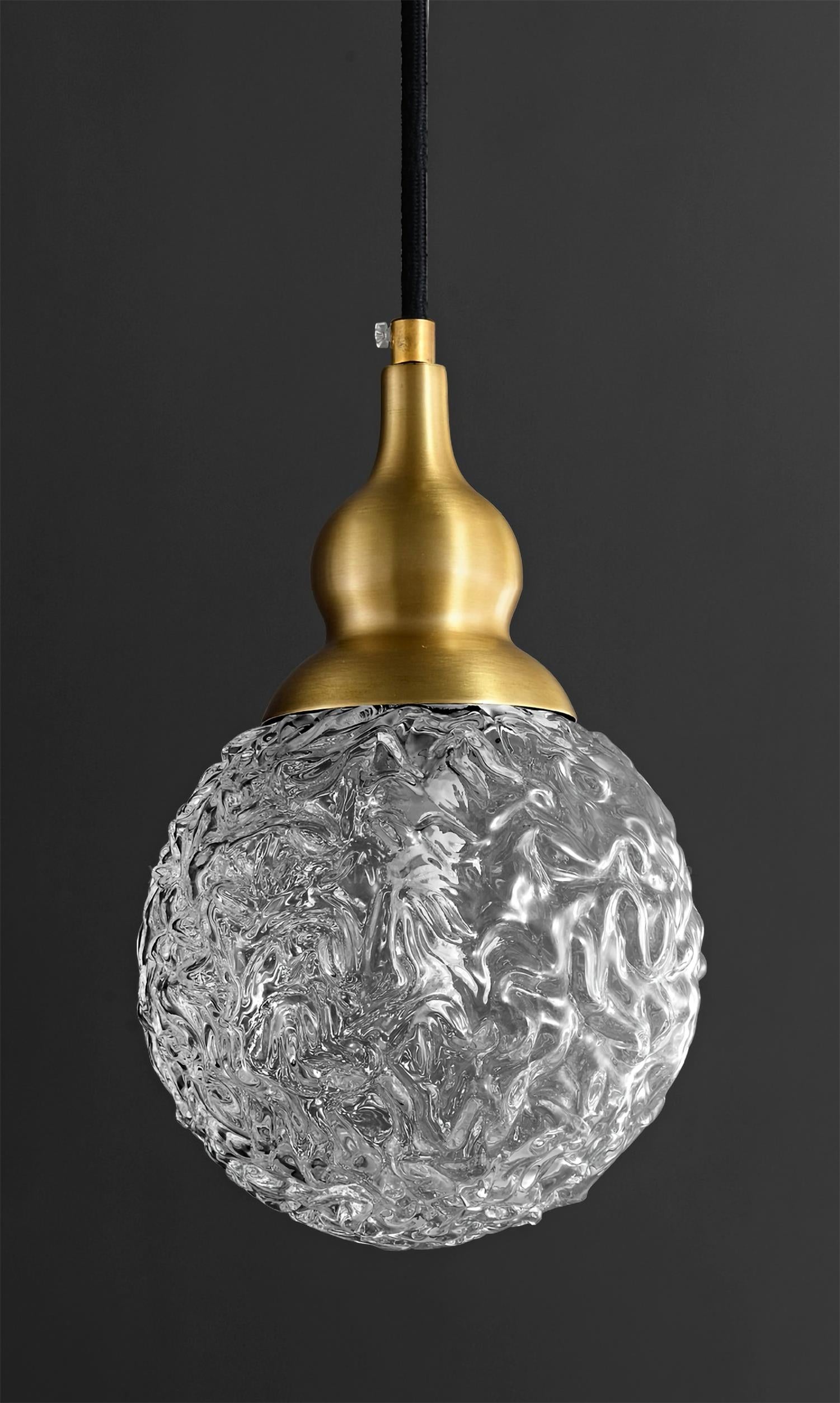 Kalebas glazen hanglamp