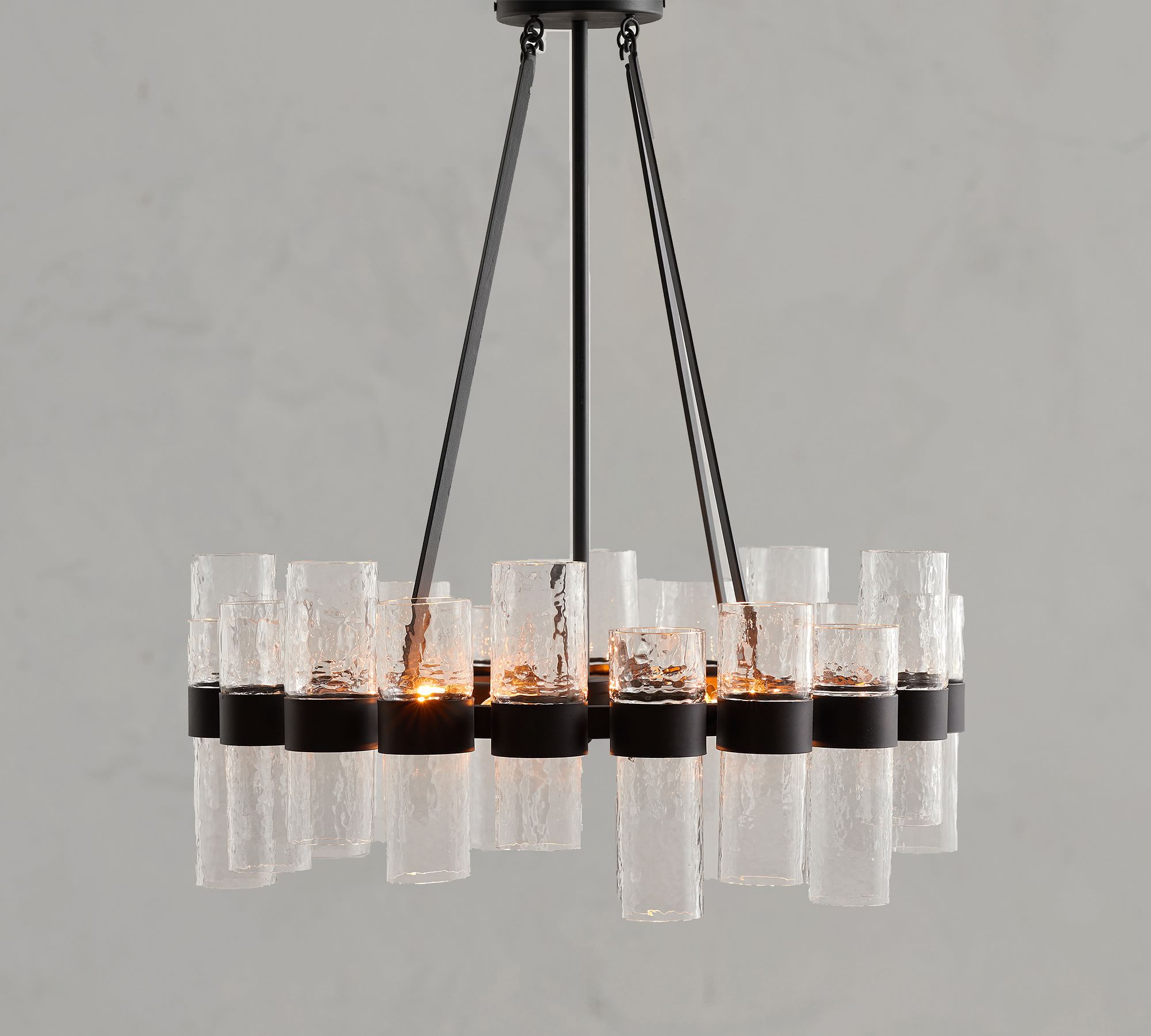 Hanglamp van gerecycled glas