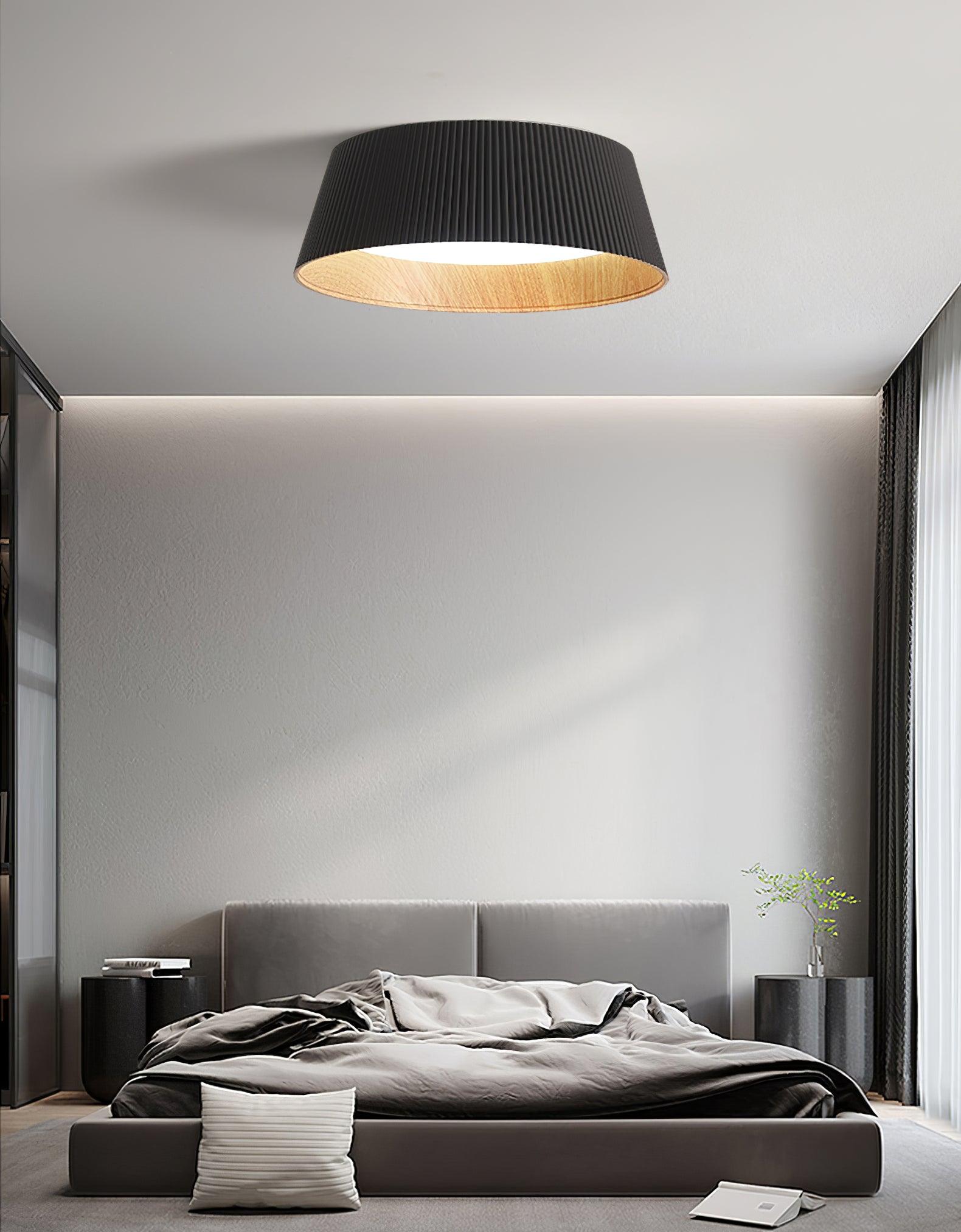 Geribbelde plafondlamp