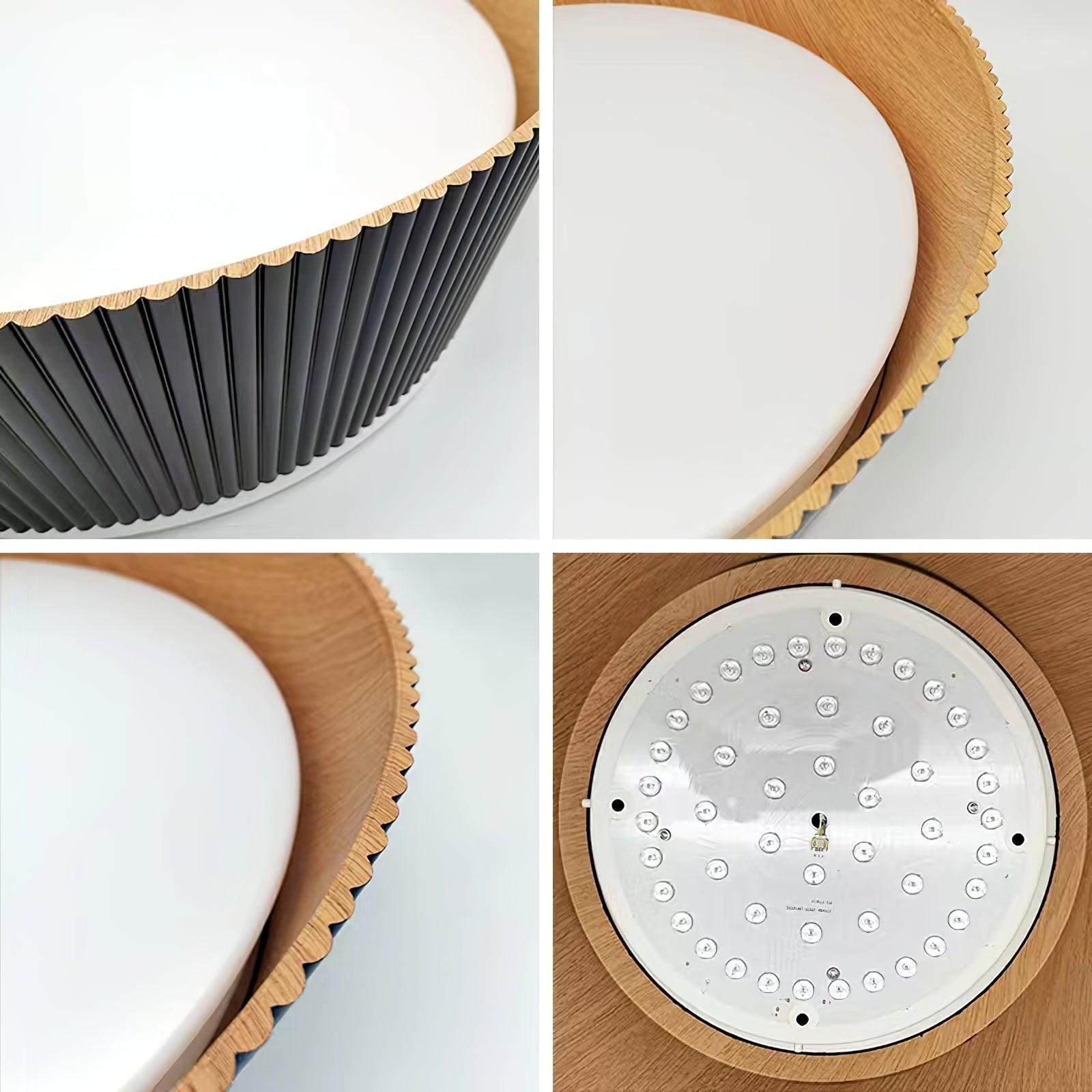Geribbelde plafondlamp
