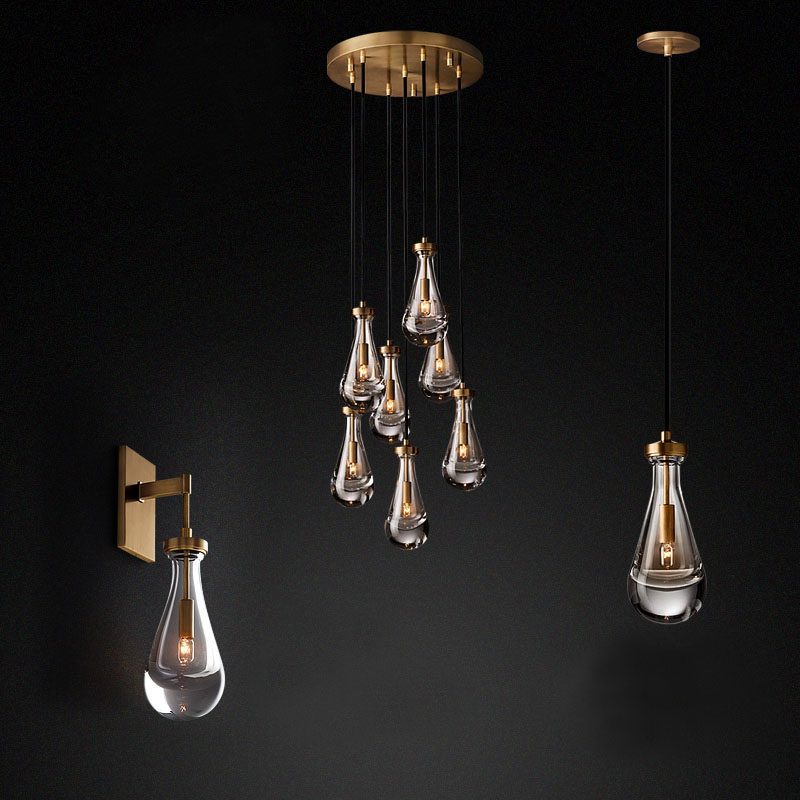 Droplet Crystal Wall Light