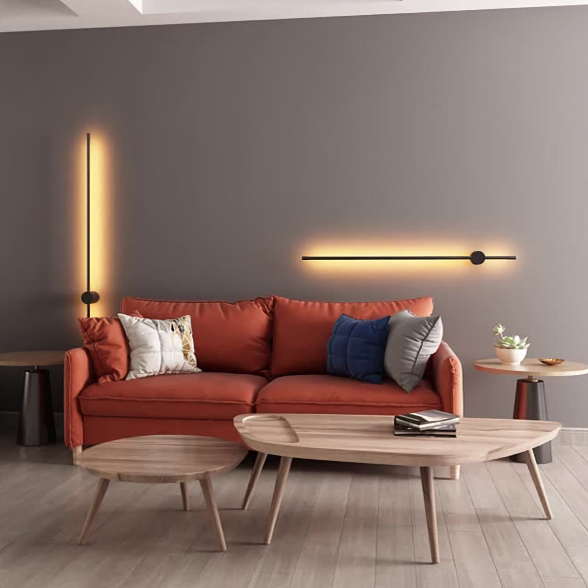 Scandinavische eenvoud lineaire wandlampen