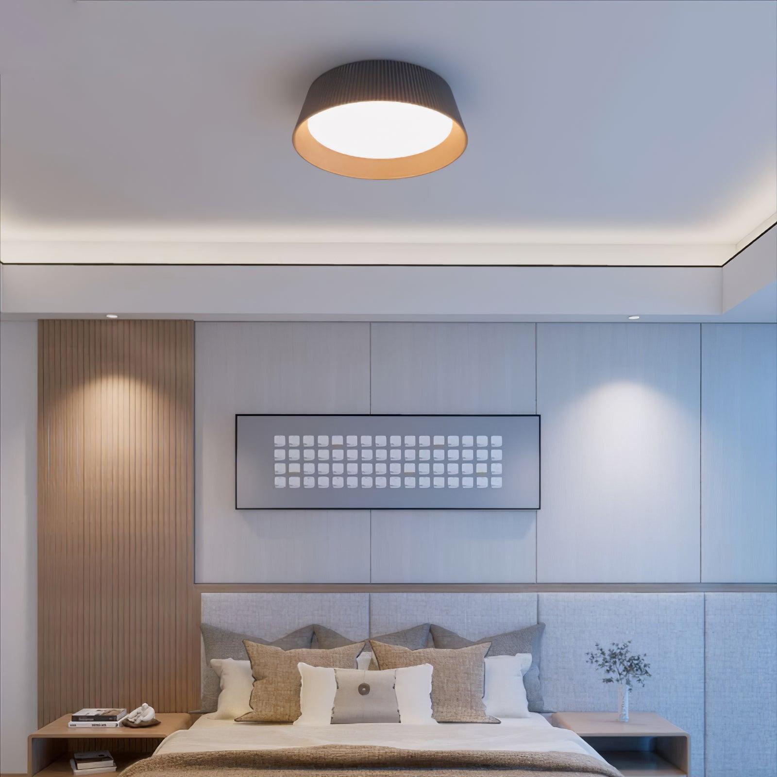 Geribbelde plafondlamp