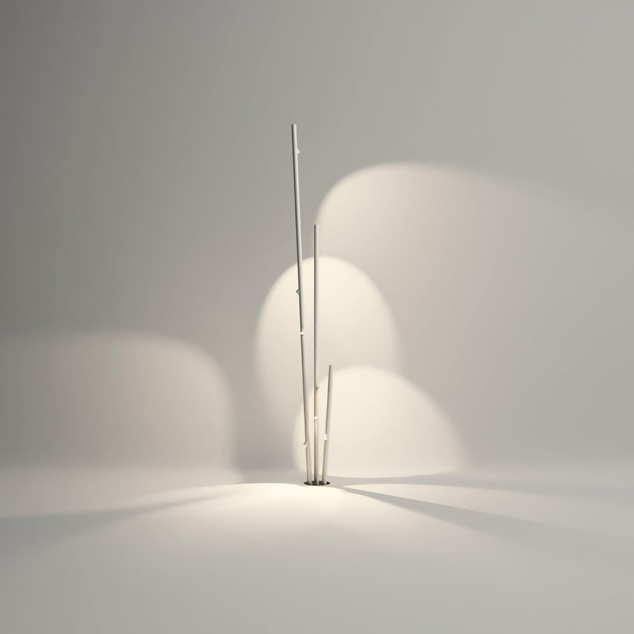 Bamboe buitenvloerlamp
