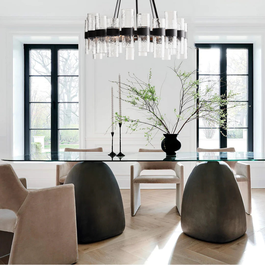 Hanglamp van gerecycled glas