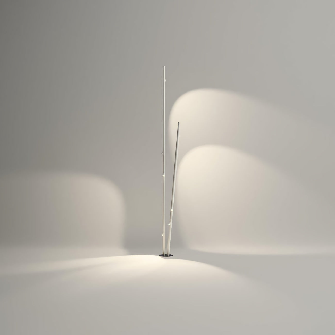 Bamboe buitenvloerlamp