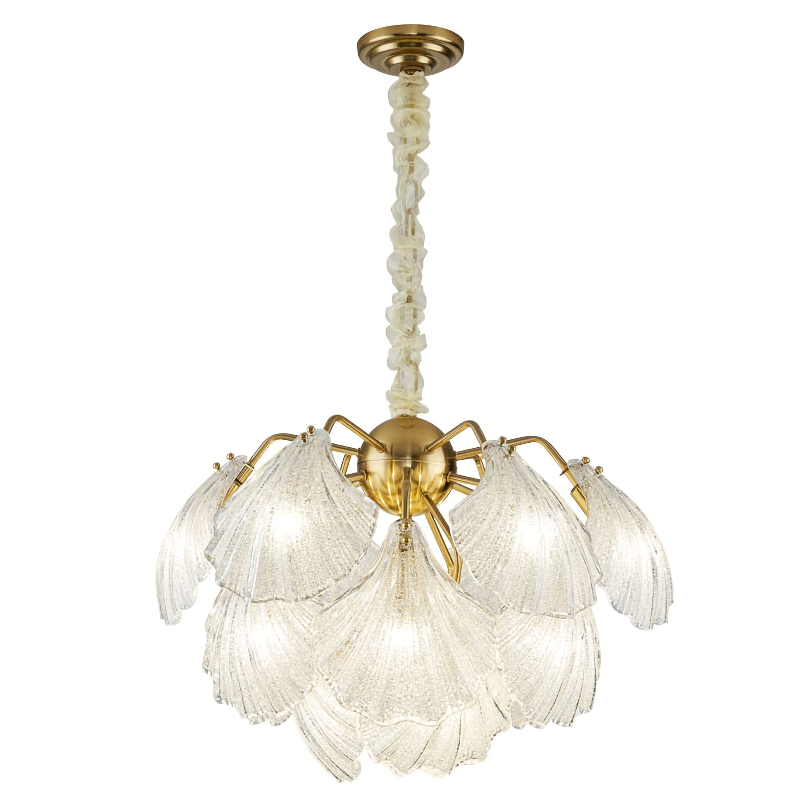 Geribbelde Shell-plafondlamp