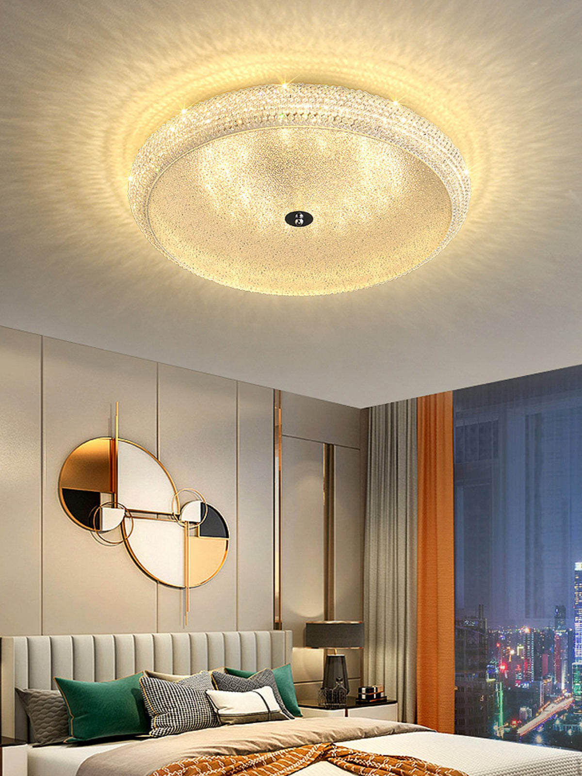 Kristallen plafondlamp