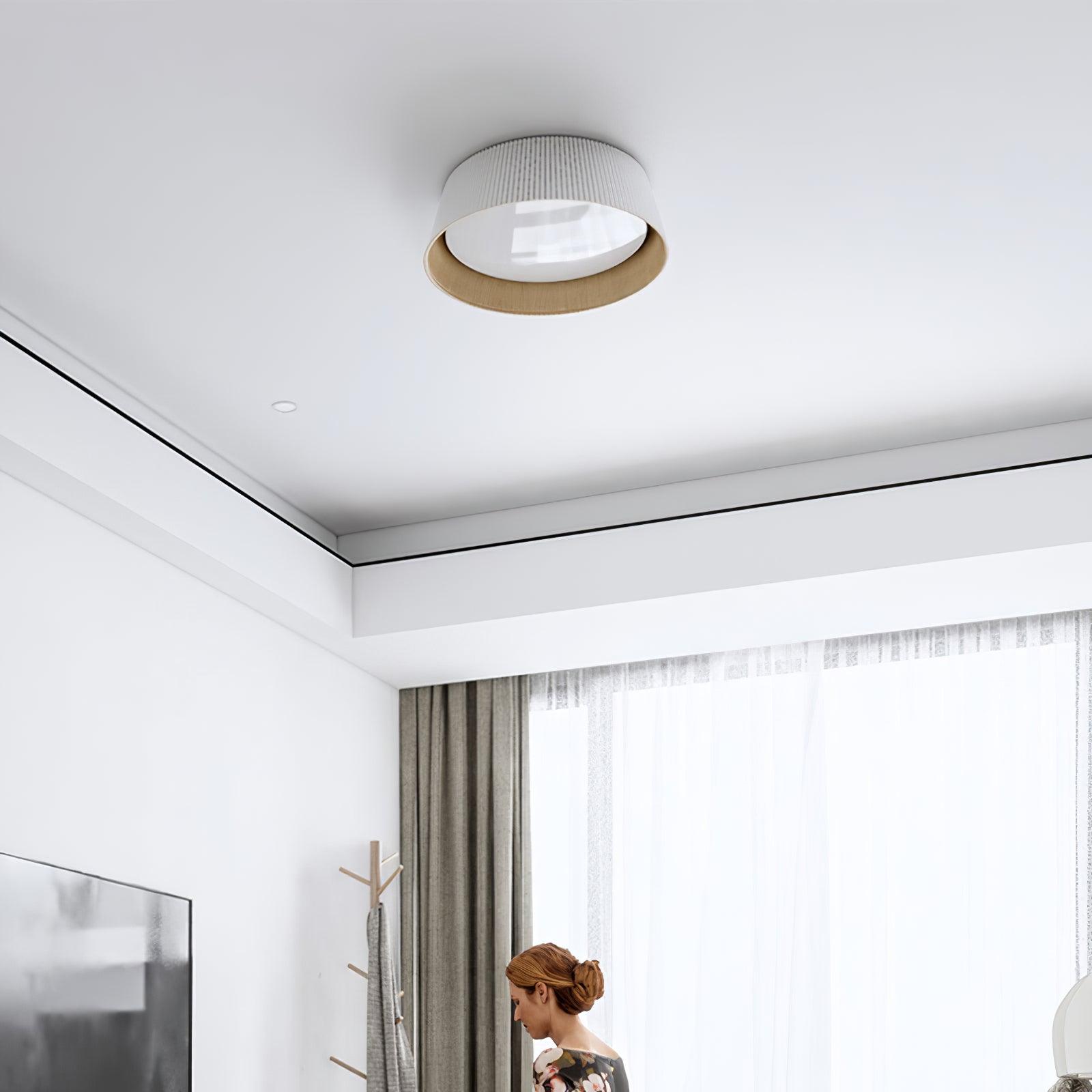 Geribbelde plafondlamp