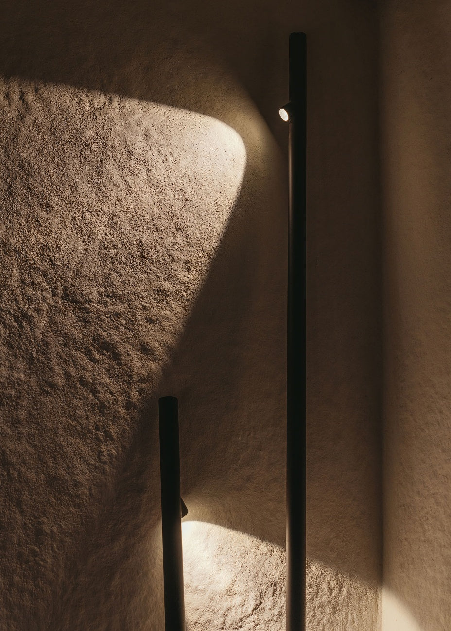 Bamboe buitenvloerlamp